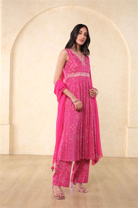 Buy Gulab Ki Kali Anarkali Set Online for Women from Globaldesi ...