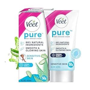 Buy Veet Pure Hair Removal Cream for Women For Sensitive Skin - 50g ...