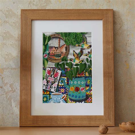 Donna Flowers-Dorning - Hebden Houseboat - A4 print – Heart Gallery