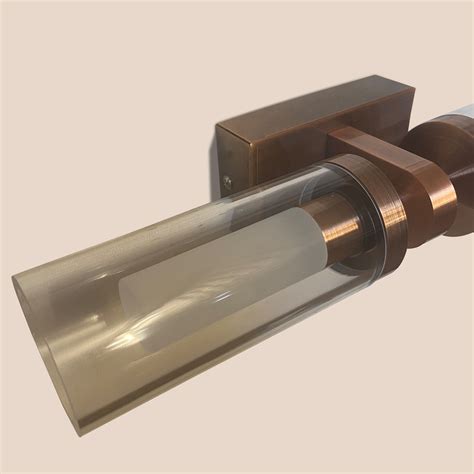 Fluid Copper LED Mirror Light For Bathroom | Light & Living