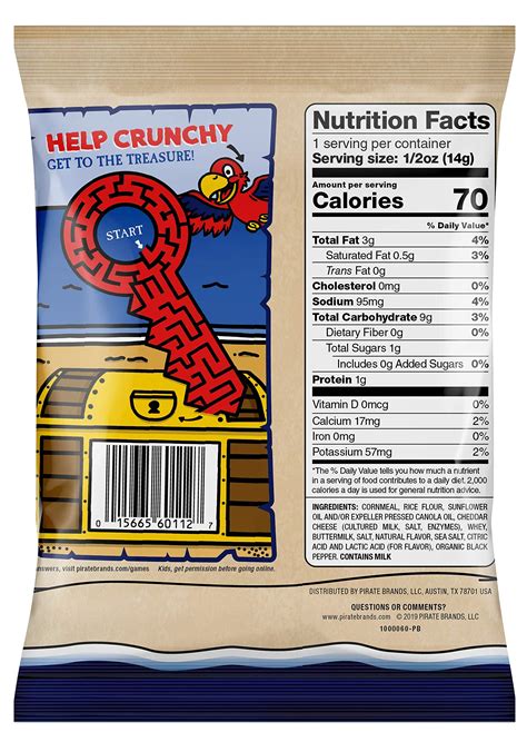 Buy Pirate's Booty Aged White Cheddar Cheese Puffs, 60ct, 0.5oz ...