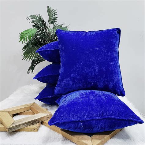 Buy Amazon Brand - Umi. Soft Velvet Fabric Cushion Cover 16 X 16 Inches ...