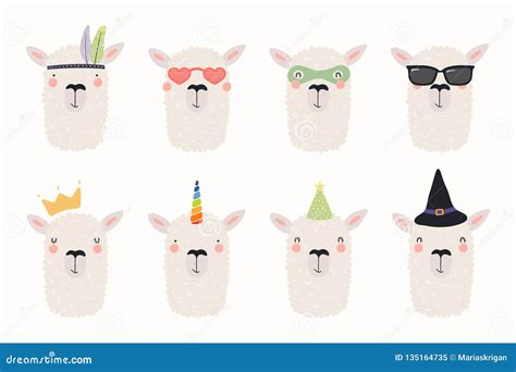 Happy Birthday Llamas With Hats