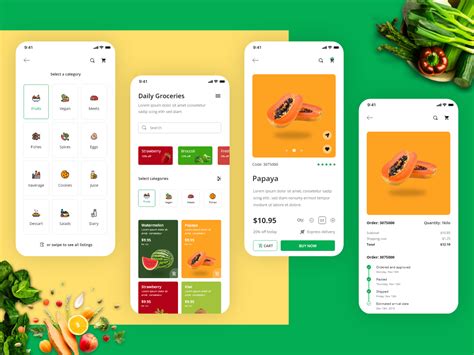 Grocery store iOS app design | Search by Muzli