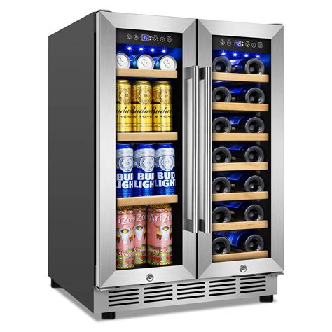 Amazon.com: Wine and Beverage Refrigerator, 24 Inch Beverage Cooler ...