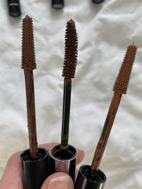 Brown and Burgundy Mascara Swatches : r/PaleMUA