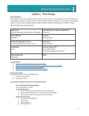 Image result for Web Design Course Syllabus