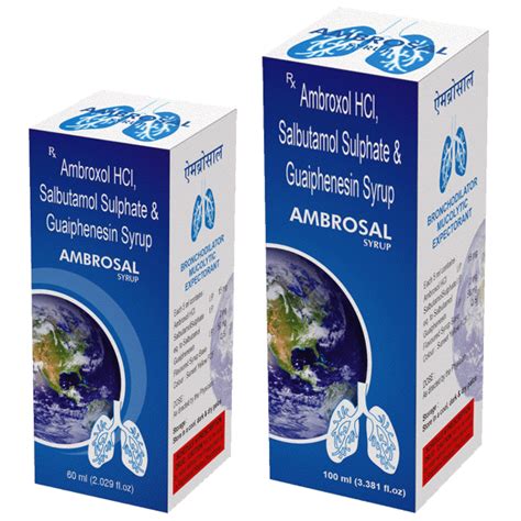 ambrosal bronchodilator mucolytic expectorant ambroxol syrup ambroxol ...