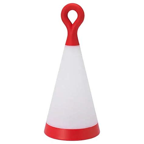 Ikea SOLVINDEN LED Solar-Powered Table lamp, Outdoor, Triangle red ...
