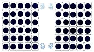 SJ COLLECTION Black Round Shape 60 Large Size (Height 12 mm x Width 12 ...