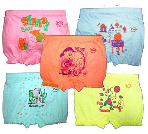 Buy HAP Girls' Cotton Bloomers (Pack of 5) (BLOOMER_LCPP_COMBO2_45 ...