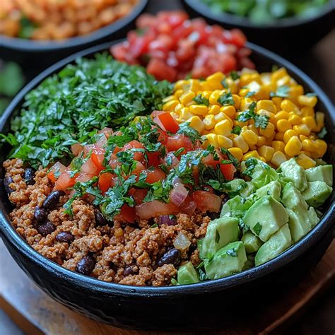 30-Minute Ground Turkey Taco Bowls with Veggies – Quick & Flavorful Dinner