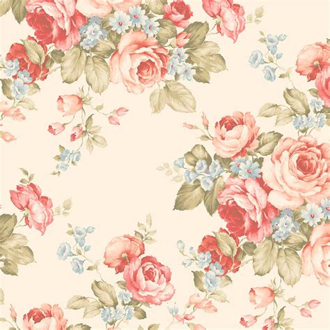 Blue Vintage Floral Backgrounds