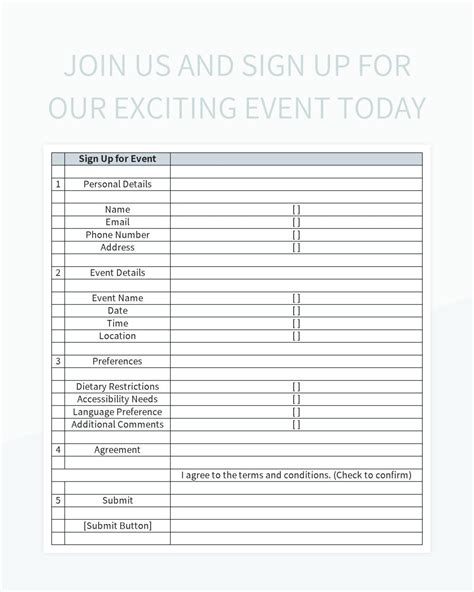 Image result for Track Events Sign Up Form