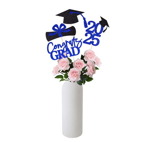 16pcs Graduation Decorations Class Of 2025 Congrats Grad Table ...