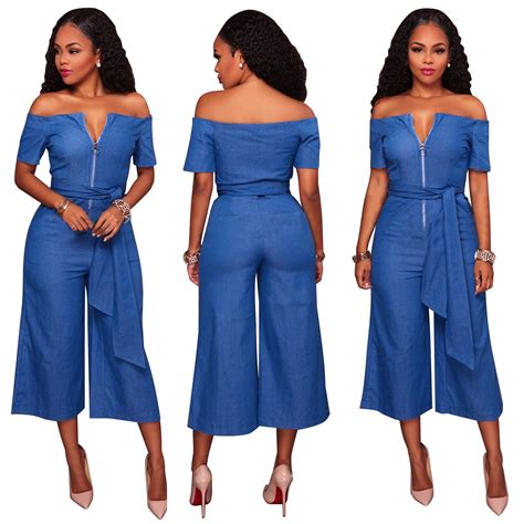 ZIPPED OFF SHOULDER BELTED ROMPER JUMPSUIT 'PLUS SIZE' | ADDICTED2FASHION