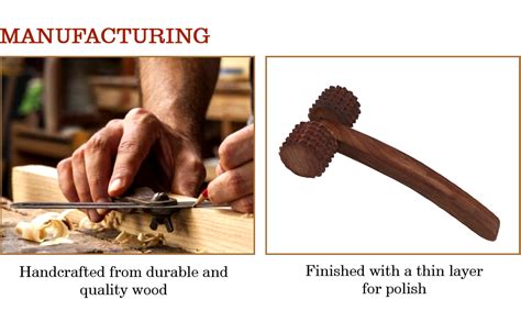 Kazarmaa Wooden roller with spikes for Body/Stress/Acupressure/pain ...