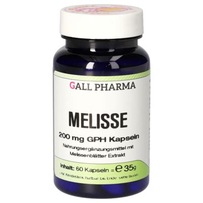 Lemon Balm 200 mg GPH Capsules [3998329]-Gall-Pharma GmbH-Online-Shop