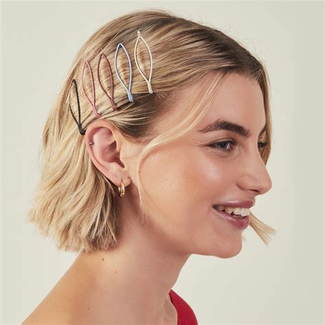 Oval Slide Hair Clips Set Of 5 - Accessorize India