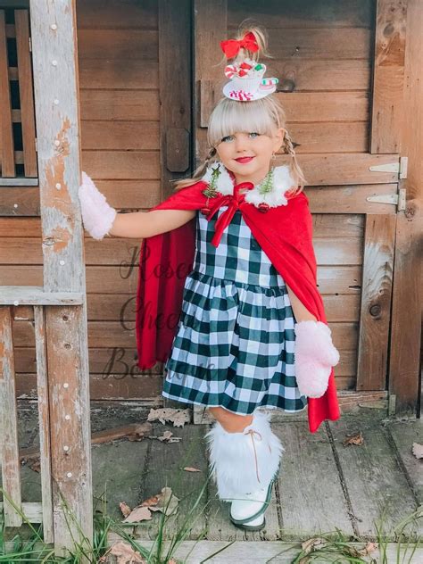 Cindy Lou Who Costume, Christmas, Pageant, Halloween Dress Grinch - Etsy