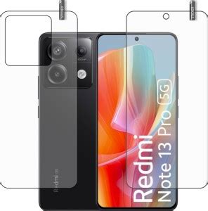 BOMGUARD Front and Back Tempered Glass for REDMI NOTE 13 PRO 5G ...