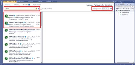 Visual Studio NUnit 的图像结果