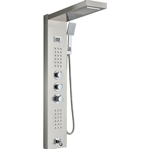 Buy FCOTEEU Thermostatic Shower Panel Tower System with Rain Massage ...