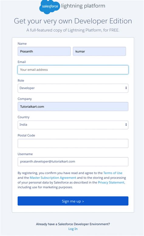 Image result for Sign Up Salesforce Developer Edition