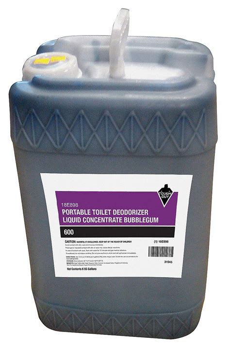 TOUGH GUY, Jug, 6 gal Container Size, Portable Toilet Deodorizer ...