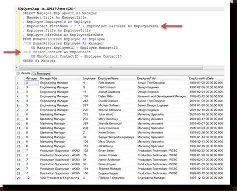 How to Format the Query in SQL Server 的图像结果