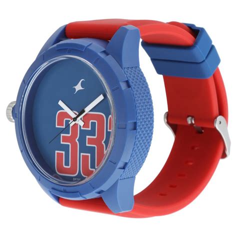 Fastrack Quartz Analog Blue Dial Plastic Strap Watch for Unisex