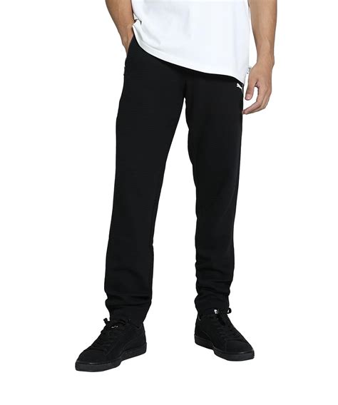 Puma Men's Slim Track Pants (672926_Black-cat : Amazon.in: Clothing ...