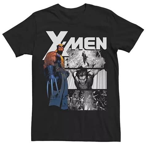 Men's Marvel Classic X-Men Wolverine Panels Graphic Tee