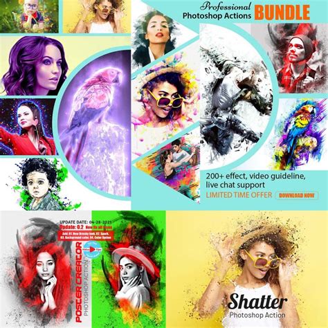 33+ Free Photoshop Actions Collection Psd