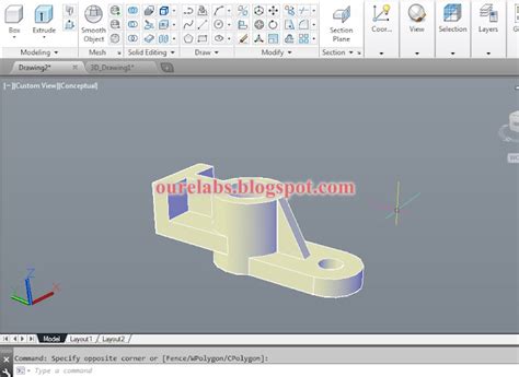Image result for AutoCAD 3D Drawing
