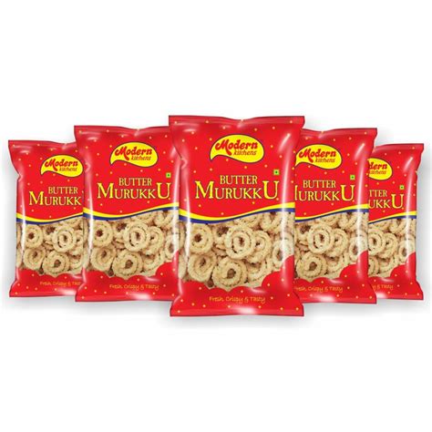 Modern Kitchens Butter Murukku/Chakli Snacks Combo Pack | 100% Vegan ...