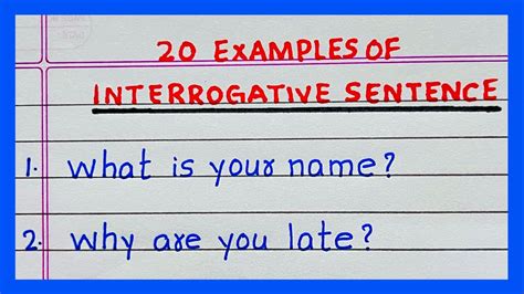 Image result for Examples Ofinterrogative Sentence