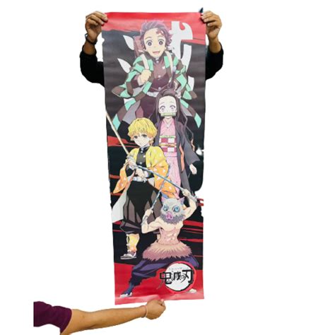 Big size Demon slayer Paper poster 140 x 46 cm - Big Daddy Store