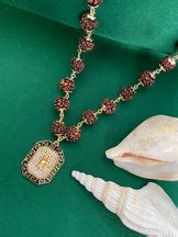 Trishul AD Pendant Rudraksha Mala – Digital Dress Room