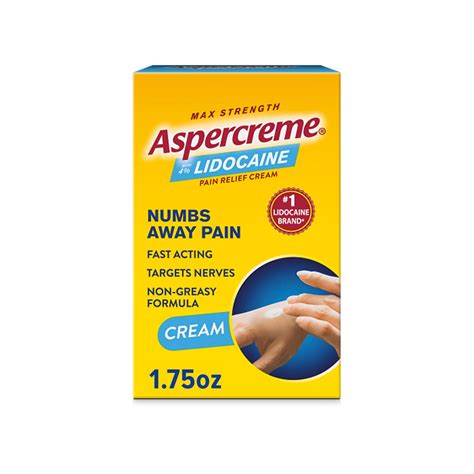 Buy AspercremeLidocaine Pain Cream Soothes Aggravated Nerves, Numbing ...