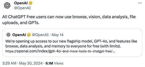 📣 OpenAI免费开放ChatGPT GPTs，所有用户都可以免费使用GPTs | AI工具导航