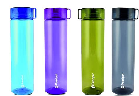 PEARLPET- BPA-free Plastic Water Bottle Set of 4 Pcs, Each 1000ml ...