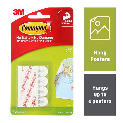 Command™ Poster Strips - 12 Pack - Bunnings New Zealand