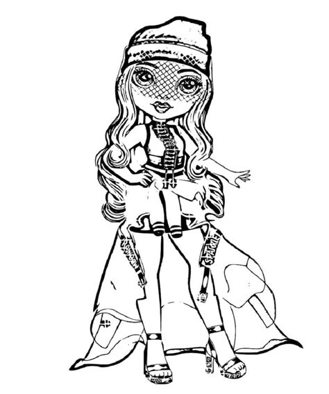 Image result for Rainbow High Coloring Pages Ruby