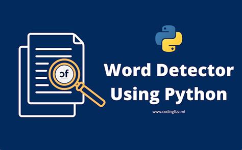 Word Detect Form A File Using Python | Python Practice.