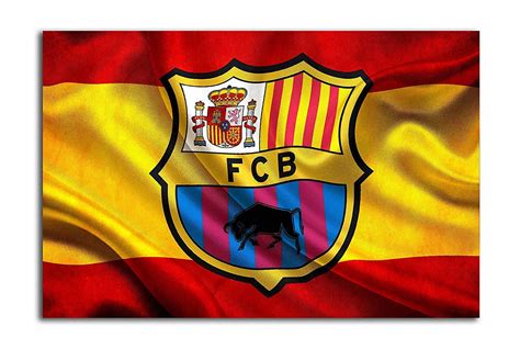 ISEE 360 Football Posters Large FCB Flag Logo for Room Wall, Boys ...