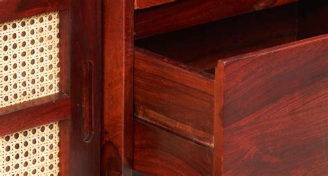 Amazon Brand - Solimo Augustene Solid Sheesham Wood Sideboard with ...