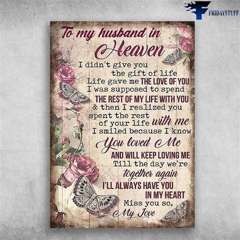 Angel Husband, Husband And Wife, To My Husband In Heaven, I Didn't Give ...