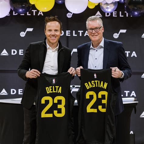 Utah Jazz owner Ryan Smith and Delta CEO Ed Bastian | Delta News Hub
