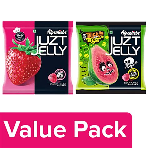 Buy ALPENLIEBE Juzt Jelly With 25% Fruit Pulp - Strawberry + Guava ...